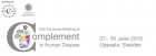 Conference: 15th European Meeting on Complement in Human Disease